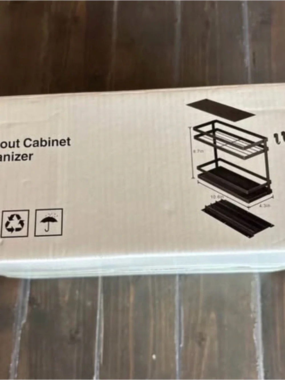 Modern Black Pull-Out Kitchen Pantry Organizer Shelf